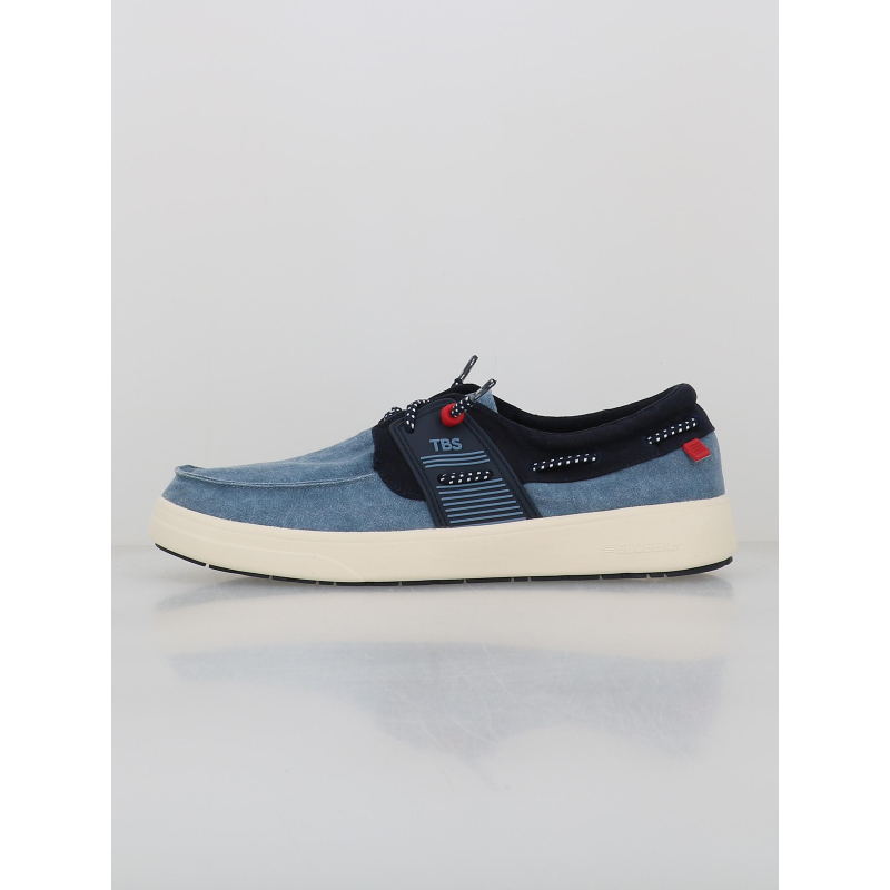 Chaussures bateaux en toile geoboat denim bleu homme - Tbs
