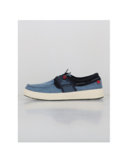 Chaussures bateaux en toile geoboat denim bleu homme - Tbs