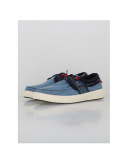 Chaussures bateaux en toile geoboat denim bleu homme - Tbs