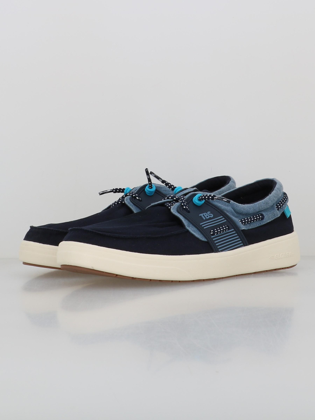 Chaussures bateaux en toile geoboat bleu marine homme - Tbs
