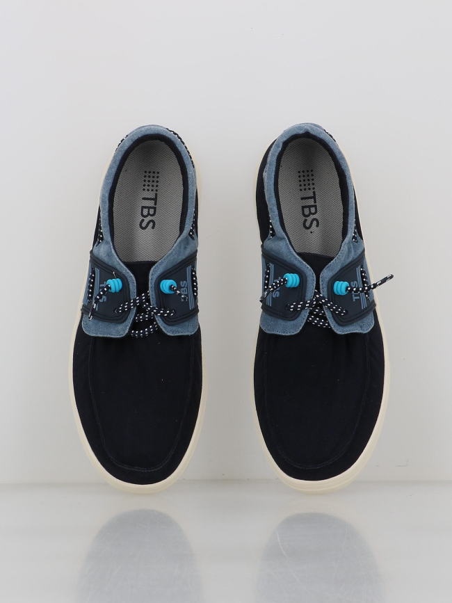 Chaussures bateaux en toile geoboat bleu marine homme - Tbs