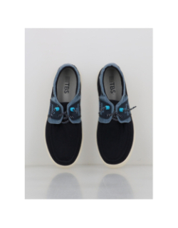 Chaussures bateaux en toile geoboat bleu marine homme - Tbs