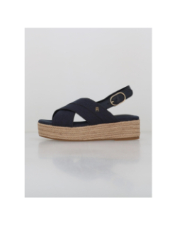 Sandales plateformes denim bleu femme - Tommy Hilfiger