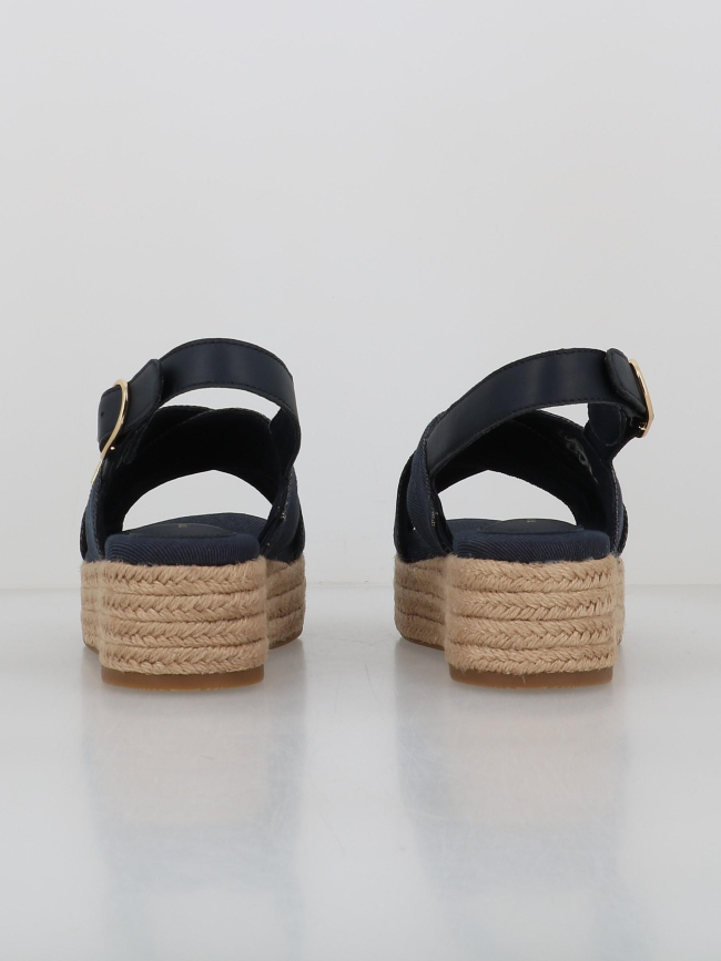 Sandales plateformes denim bleu femme - Tommy Hilfiger