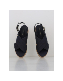 Sandales plateformes denim bleu femme - Tommy Hilfiger