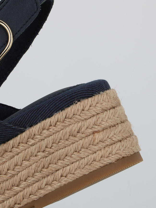 Sandales plateformes denim bleu femme - Tommy Hilfiger