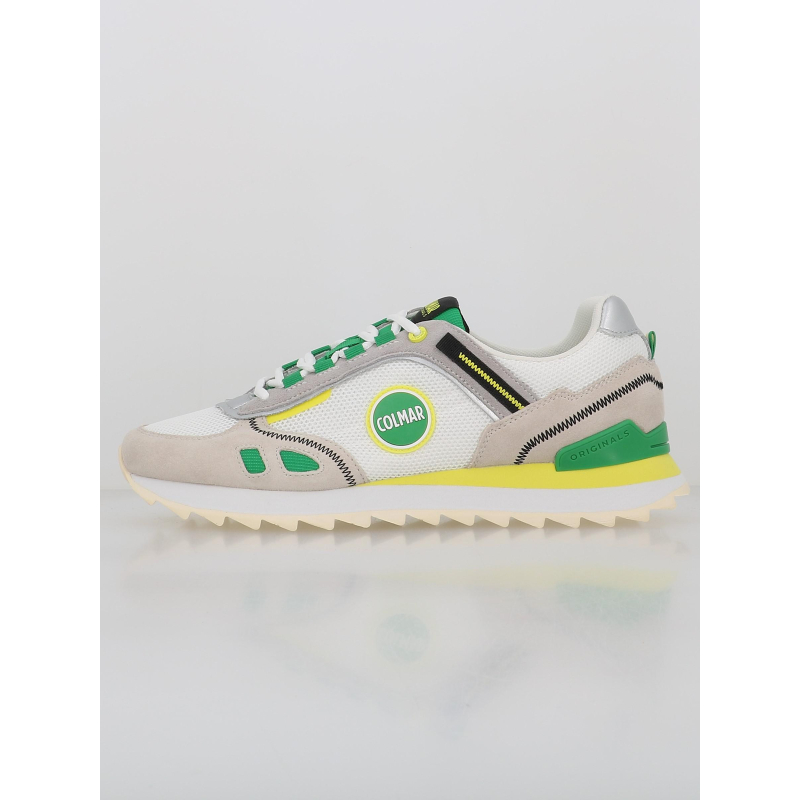 Baskets travis crisp blanc vert homme - Colmar