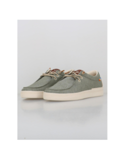Mocassin en toile dusty kaki homme - Benson & Cherry
