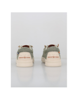 Mocassin en toile dusty kaki homme - Benson & Cherry