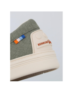 Mocassin en toile dusty kaki homme - Benson & Cherry