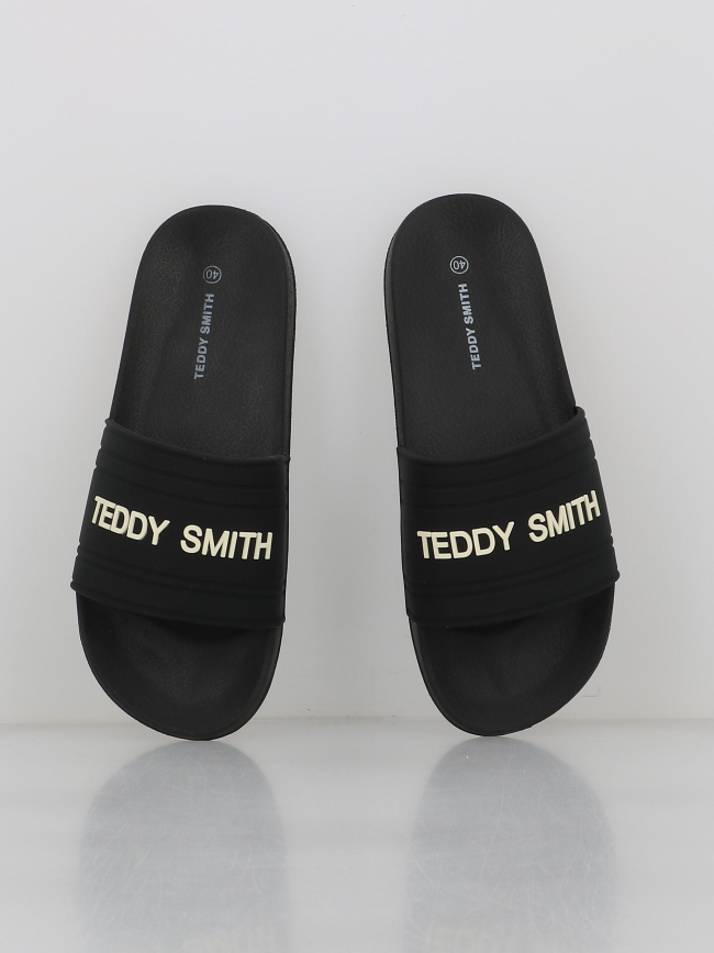Claquettes sandalia logo noir homme - Teddy Smith