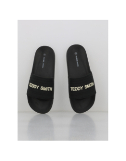 Claquettes sandalia logo noir homme - Teddy Smith