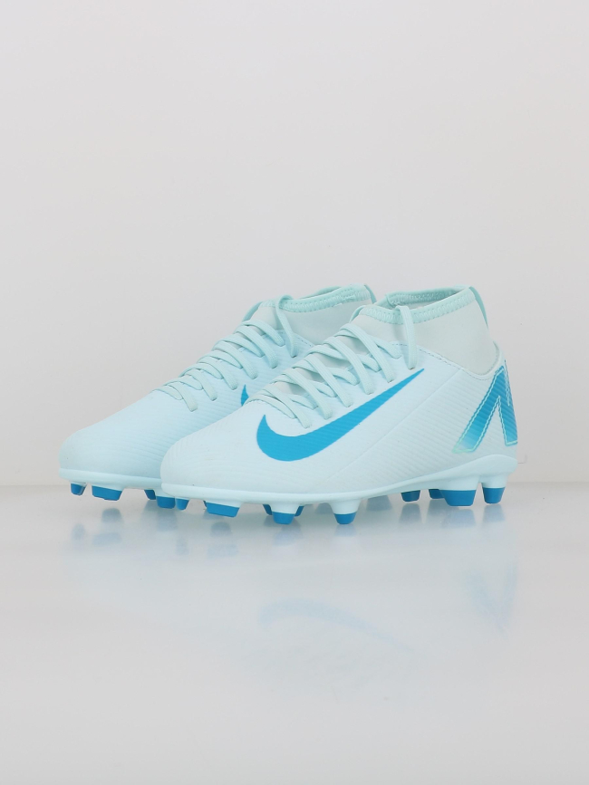 Chaussures de football superfly 10 club fg/mg bleu enfant - Nike