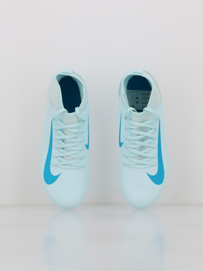Chaussures de football superfly 10 club fg/mg bleu enfant - Nike
