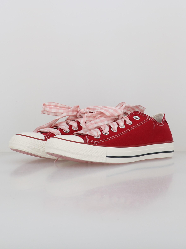 Converse basses toile chuck taylor all star rouge femme