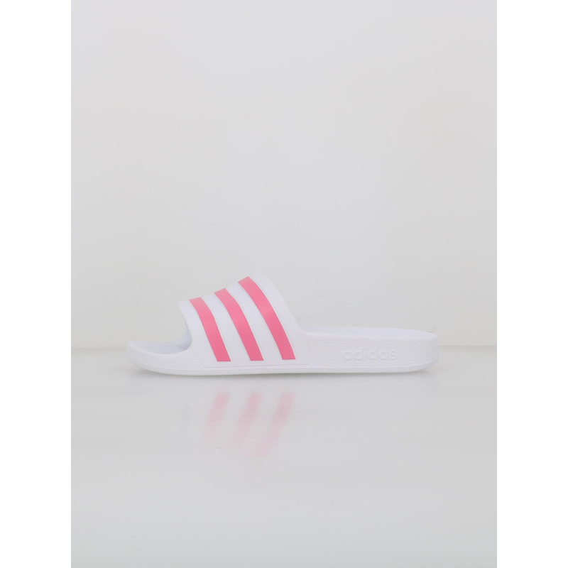Claquettes adilette aqua blanc et rose femme - Adidas