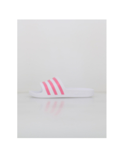 Claquettes adilette aqua blanc et rose femme - Adidas