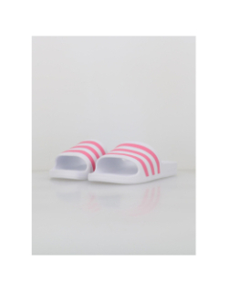 Claquettes adilette aqua blanc et rose femme - Adidas