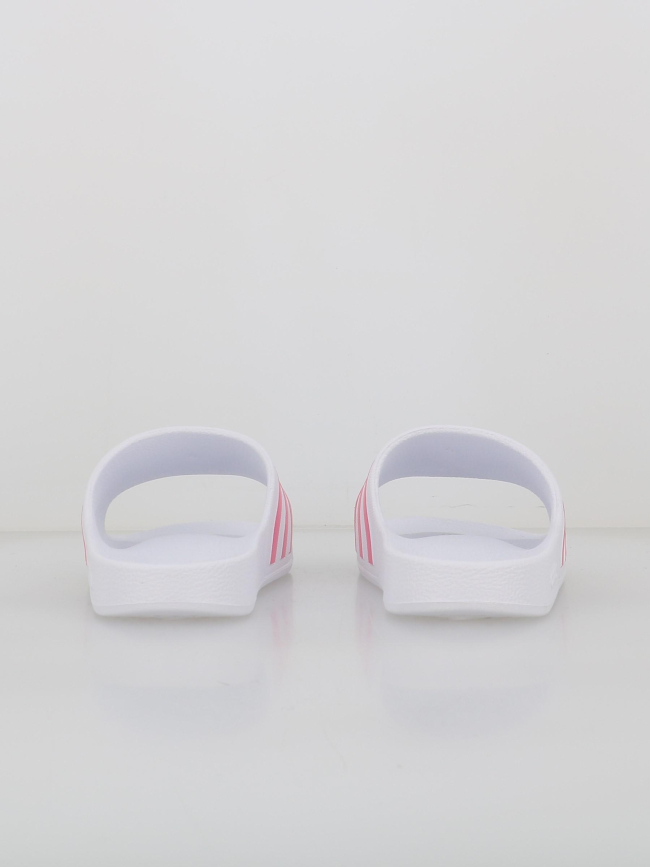 Claquettes adilette aqua blanc et rose femme - Adidas