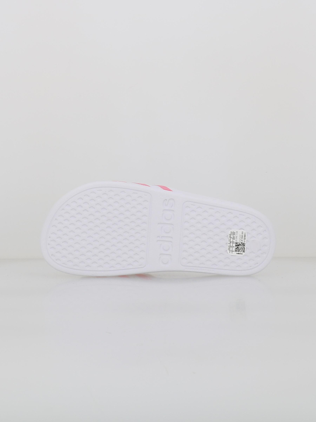 Claquettes adilette aqua blanc et rose femme - Adidas