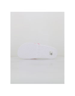 Claquettes adilette aqua blanc et rose femme - Adidas