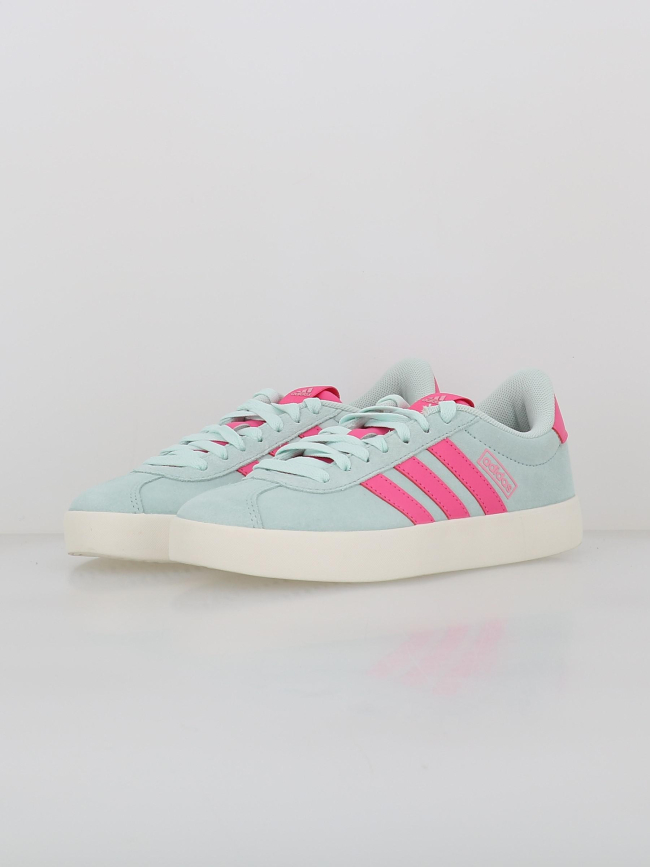 Baskets vl court 3.0 bleu rose femme - Adidas