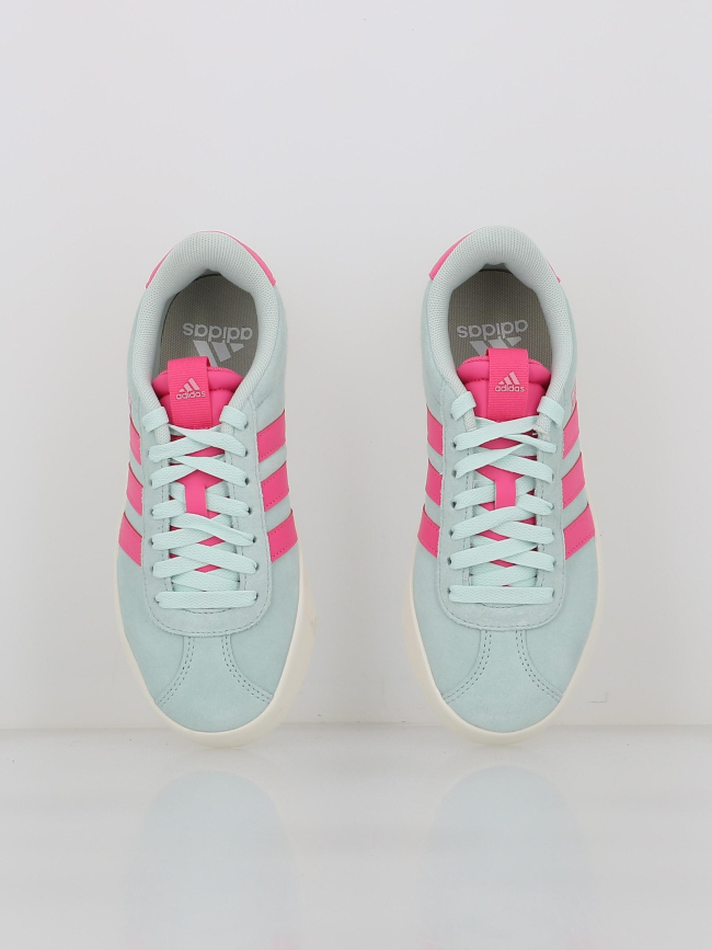 Baskets vl court 3.0 bleu rose femme - Adidas