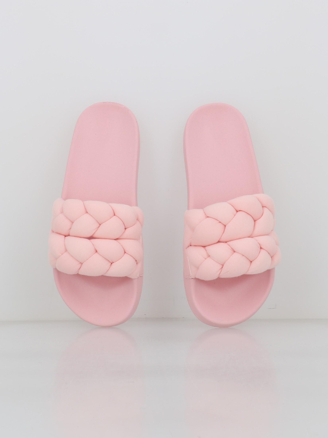 Claquettes braided rose femme - Tommy Jeans