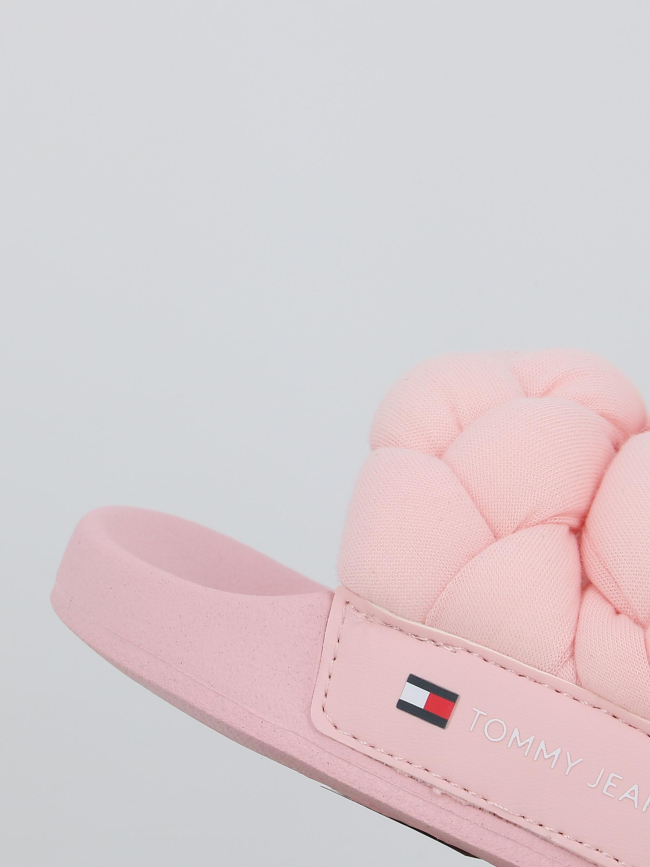 Claquettes braided rose femme - Tommy Jeans