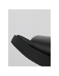 Sandales slide double strap noir femme - Calvin Klein