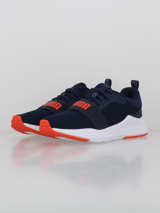 Baskets wired run bleu marine garçon - Puma