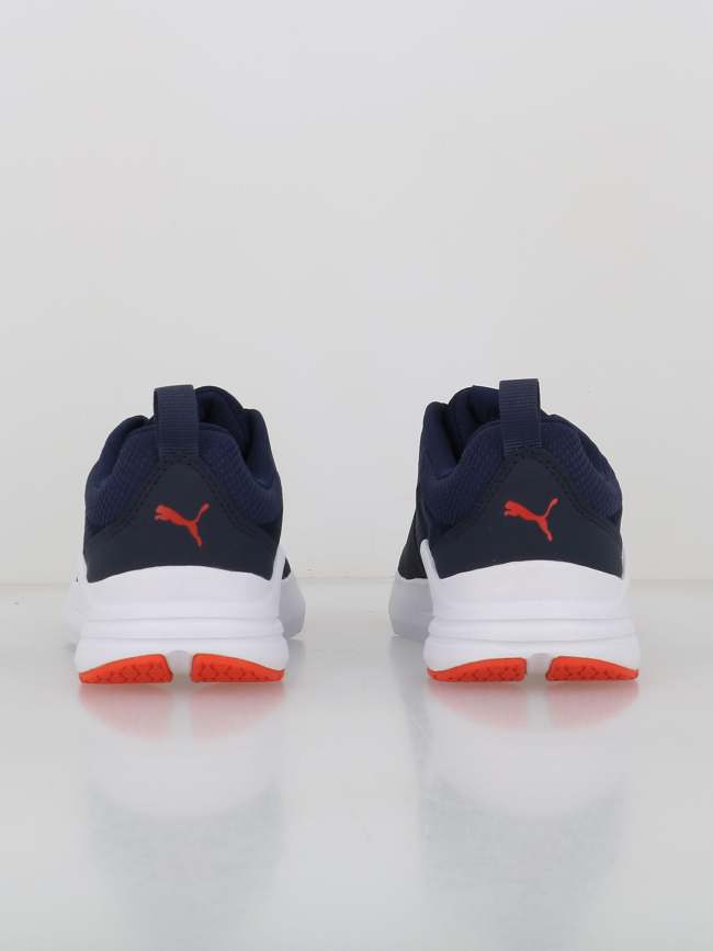 Baskets wired run bleu marine garçon - Puma