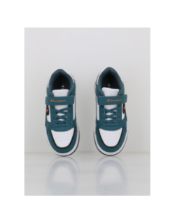 Baskets à scratch rebound heritage bleu blanc enfant - Champion