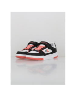 Baskets à scratch rd18 heritage noir blanc corail fille - Champion