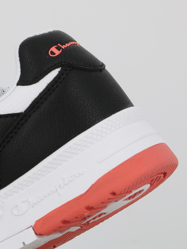 Baskets à scratch rd18 heritage noir blanc corail fille - Champion