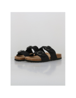 Sandales double bride maxi noir femme - Only