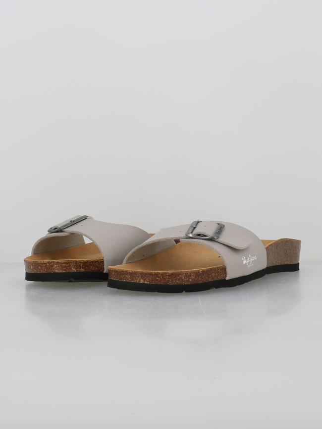 Sandales bio single champion gris homme - Pepe Jeans