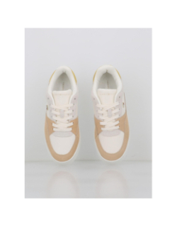 Baskets en cuir essential blanc beige femme - Tommy Hilfiger