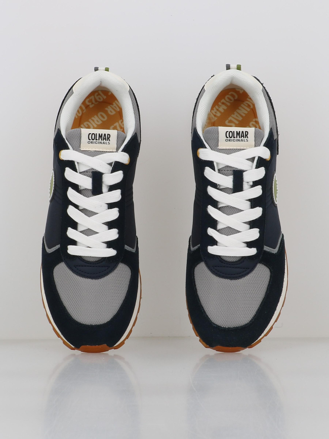 Baskets travis block bleu marine homme - Colmar