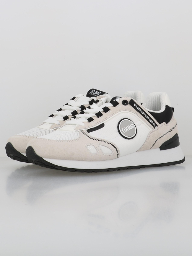 Baskets travis bold blanc beige homme - Colmar