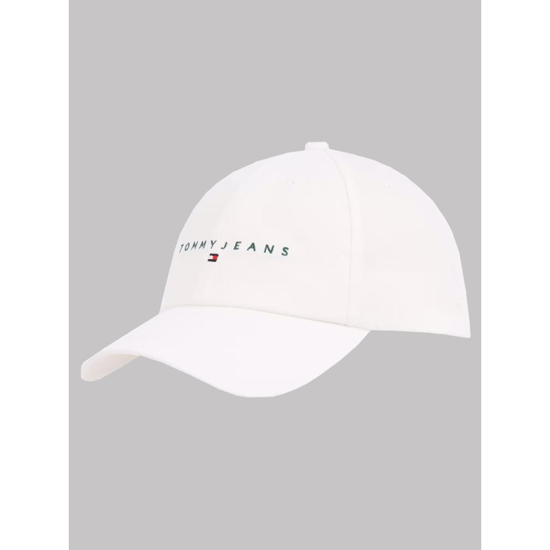 Casquette linear logo blanc homme - Tommy Jeans