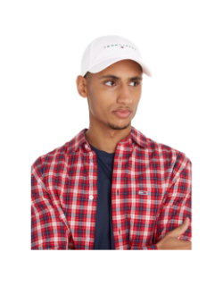 Casquette linear logo blanc homme - Tommy Jeans