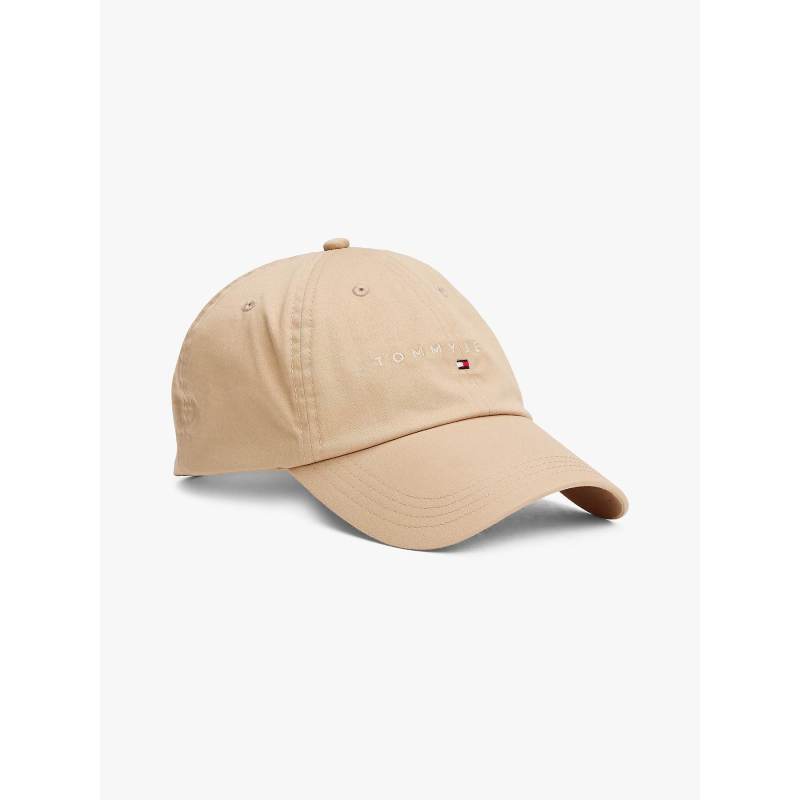 Casquette linear logo beige homme - Tommy Jeans