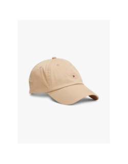 Casquette linear logo beige homme - Tommy Jeans