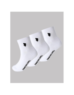 3 paires de chaussettes quarter 43/46 blanc homme - Comme Des Loups