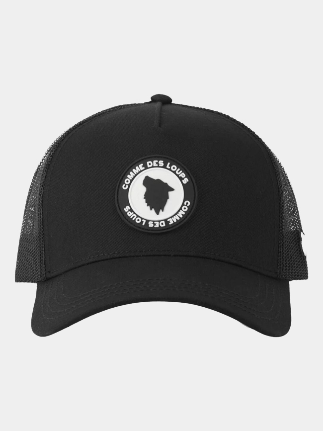 Casquette trucker logo silicone noir - Comme Des Loups