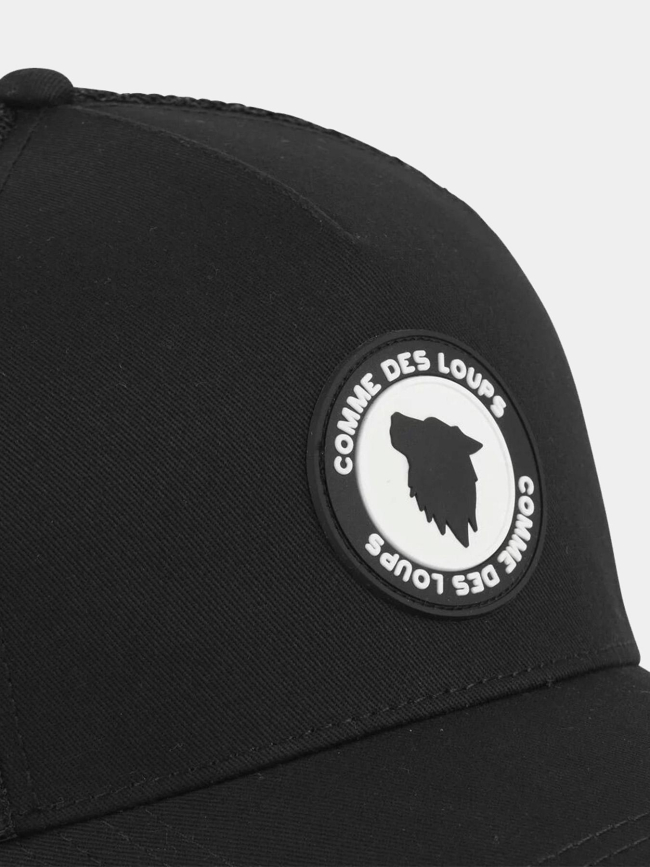 Casquette trucker logo silicone noir - Comme Des Loups