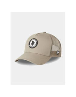 Casquette trucker logo silicone beige - Comme Des Loups