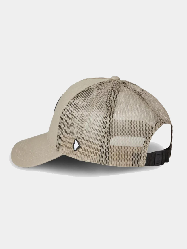 Casquette trucker logo silicone beige - Comme Des Loups