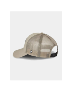 Casquette trucker logo silicone beige - Comme Des Loups